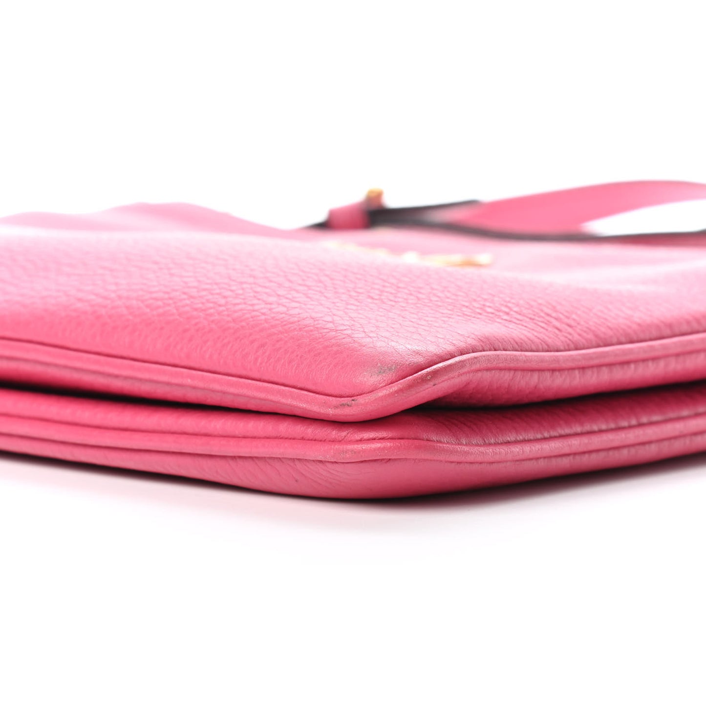 Vitello Phenix Double Zip Crossbody Bag Peonia