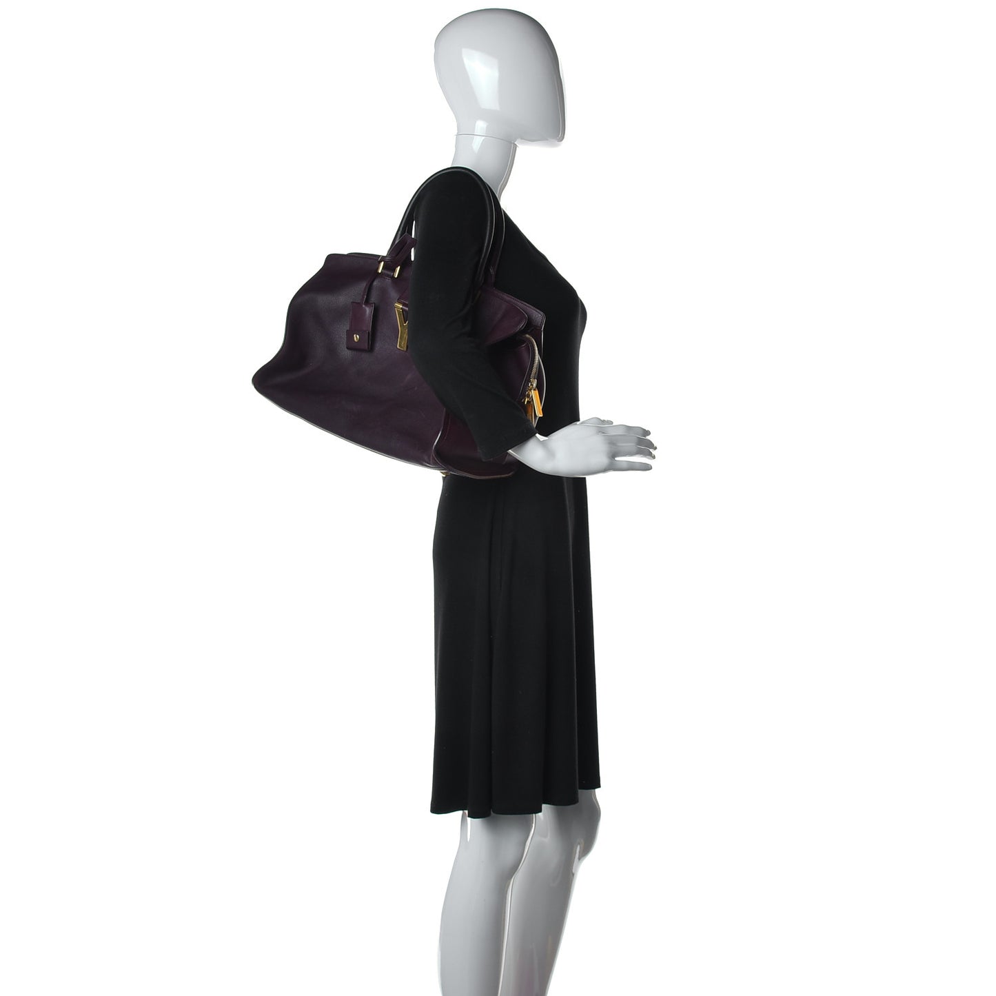 Calfskin Medium Classic Y Cabas Bordeaux