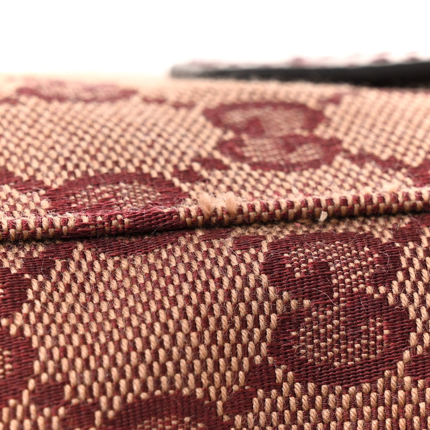 Gucci GG Monogram Script Logo Large Double Pocket Backpack Sahara Rubino Bordeaux 12 of 14