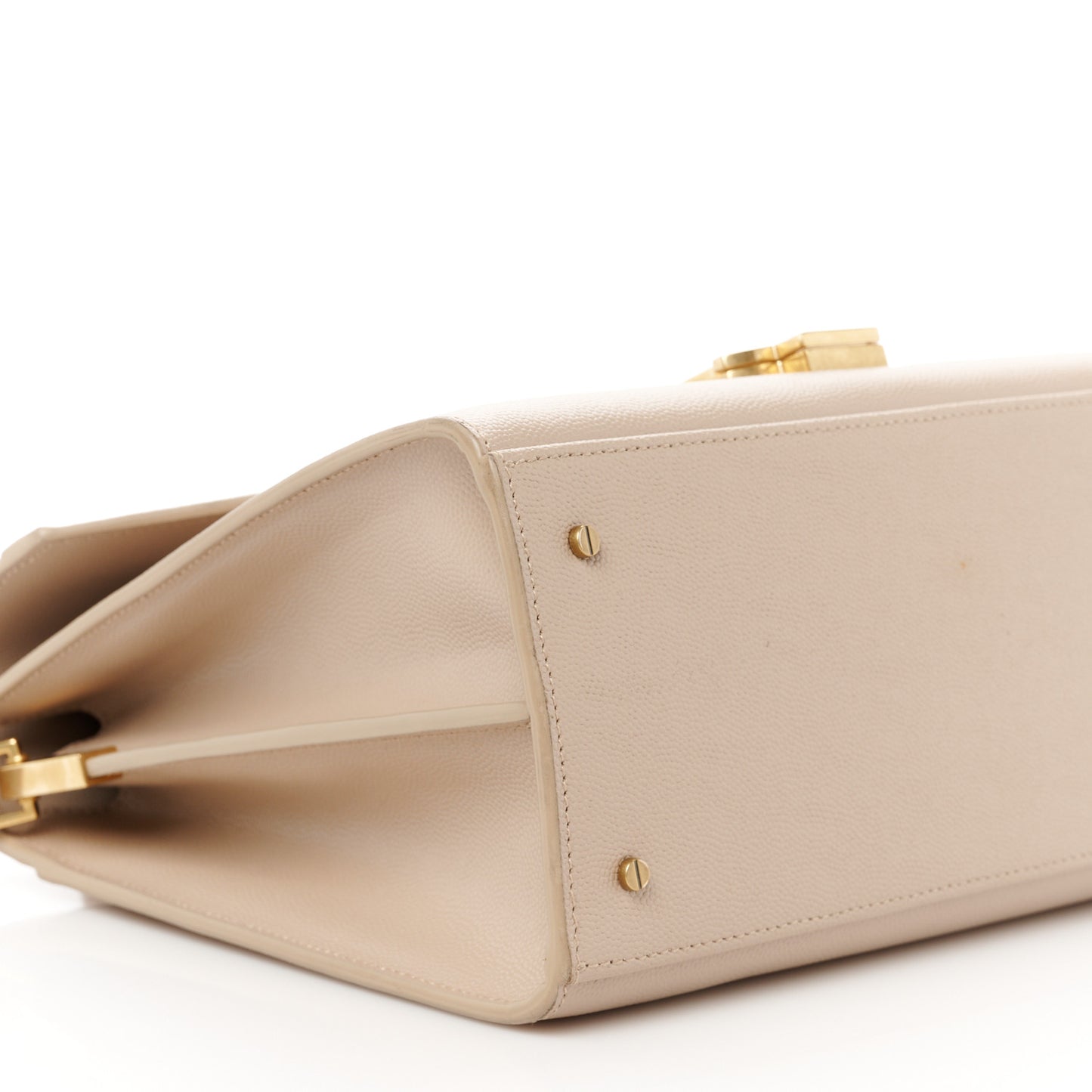 Grain de Poudre Medium Classic Monogram Cassandra Top Handle Dark Beige
