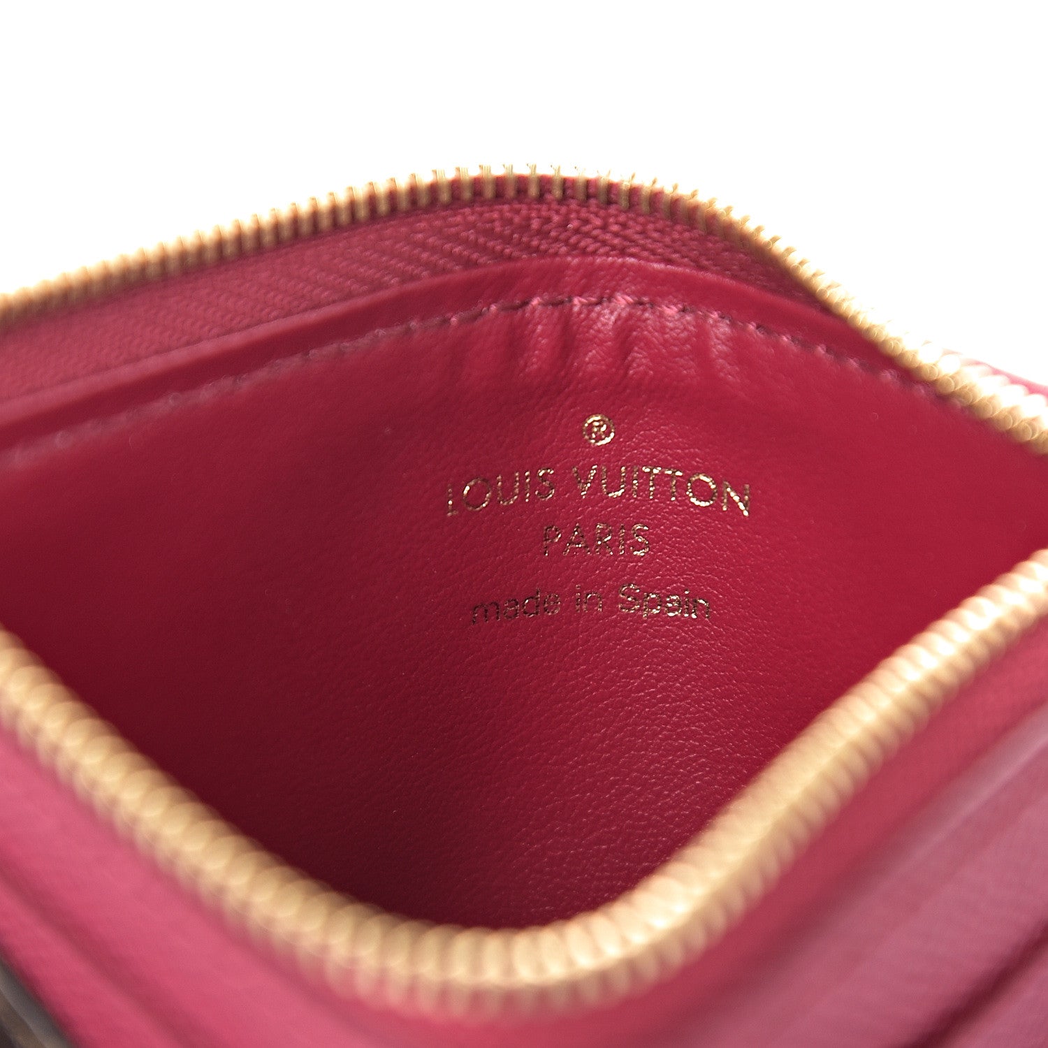 Louis Vuitton Monogram Zipped Card Holder Fuchsia 5 of 5