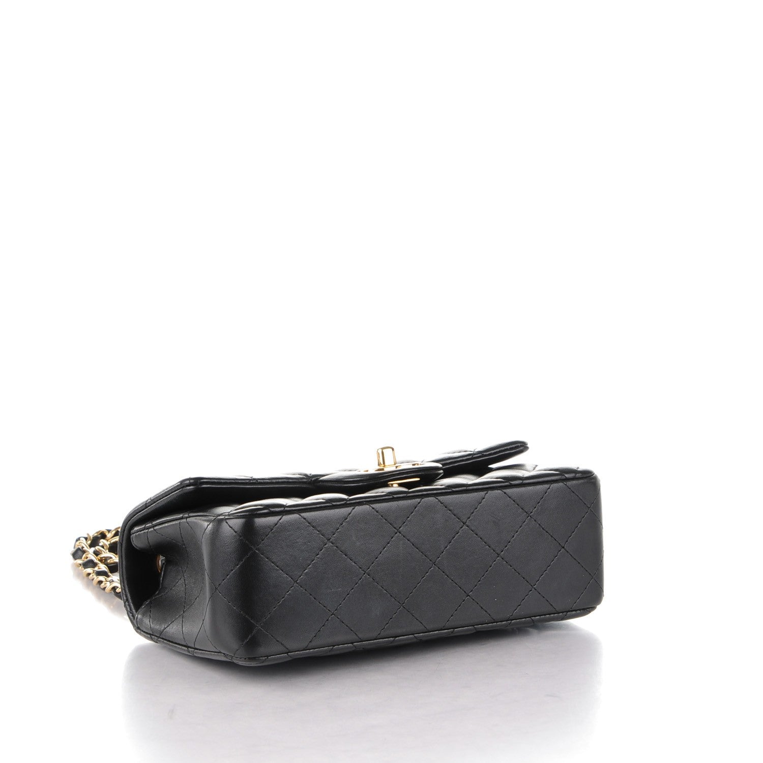 Chanel Lambskin Quilted Mini Rectangular Flap Black 4 of 8