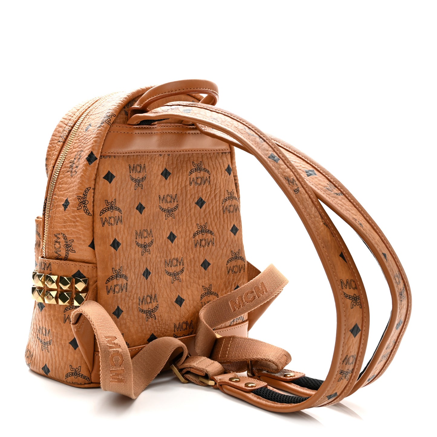 Visetos Side Stud Mini Stark Backpack Cognac