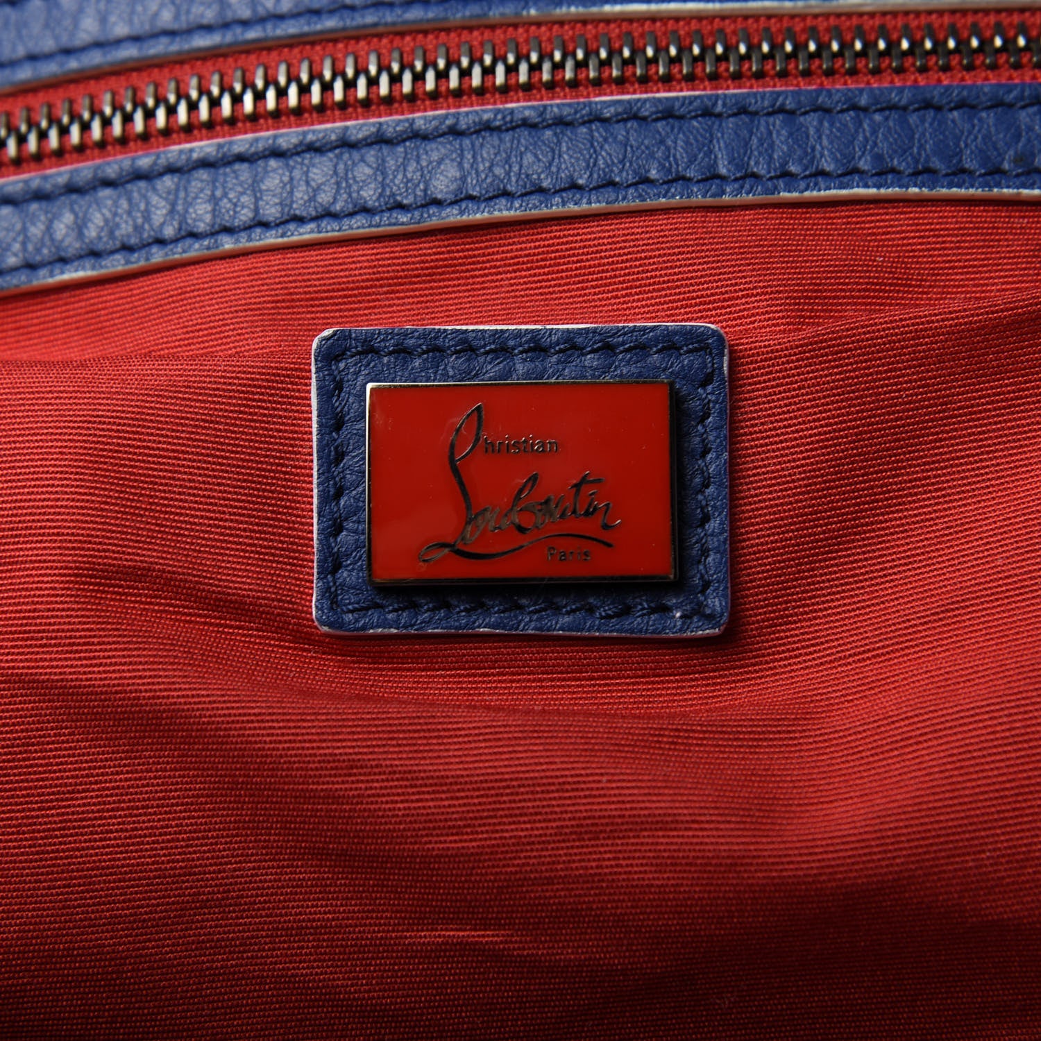 Christian Louboutin Calfskin Eyelet Aliosha Backpack Neptune 7 of 8