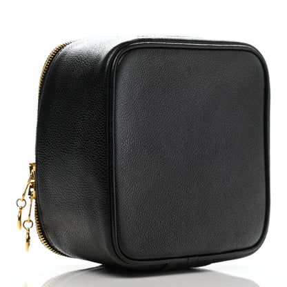 Chanel Caviar CC Vanity Cosmetic Case Black 4 of 7