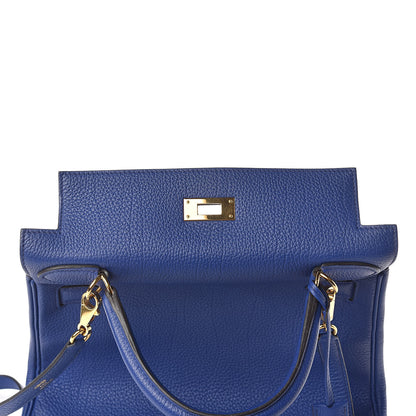 Hermes Togo Kelly Retourne 28 Bleu Electrique 15 of 37