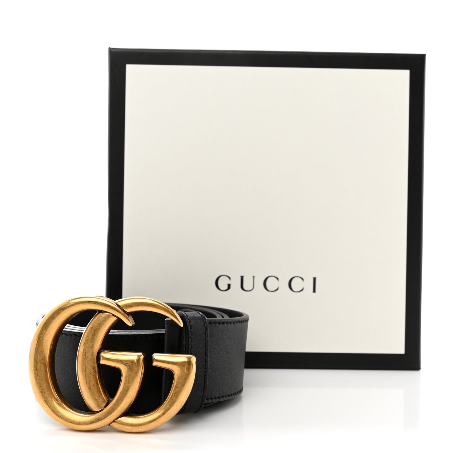 Calfskin Double G 40mm Belt 85 34 Black