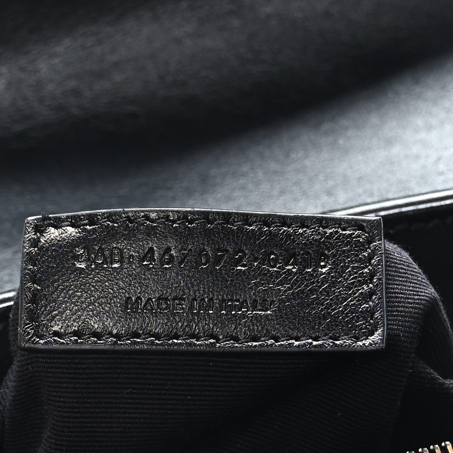 Saint Laurent Calfskin Y Quilted Monogram Toy Loulou Crossbody Bag Black 7 of 9