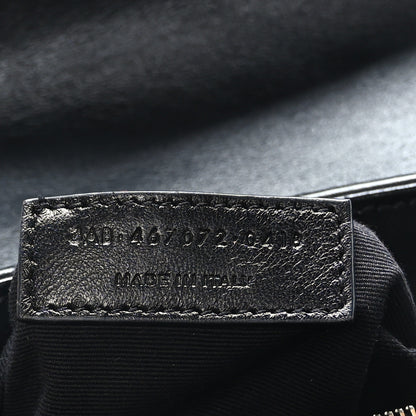 Saint Laurent Calfskin Y Quilted Monogram Toy Loulou Crossbody Bag Black 7 of 9
