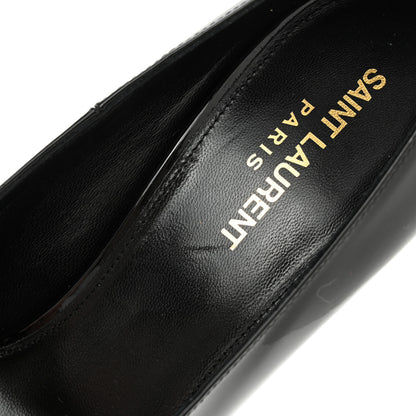 Saint Laurent Patent Calfskin Opyum Pumps 39.5 Black Gold 16 of 16