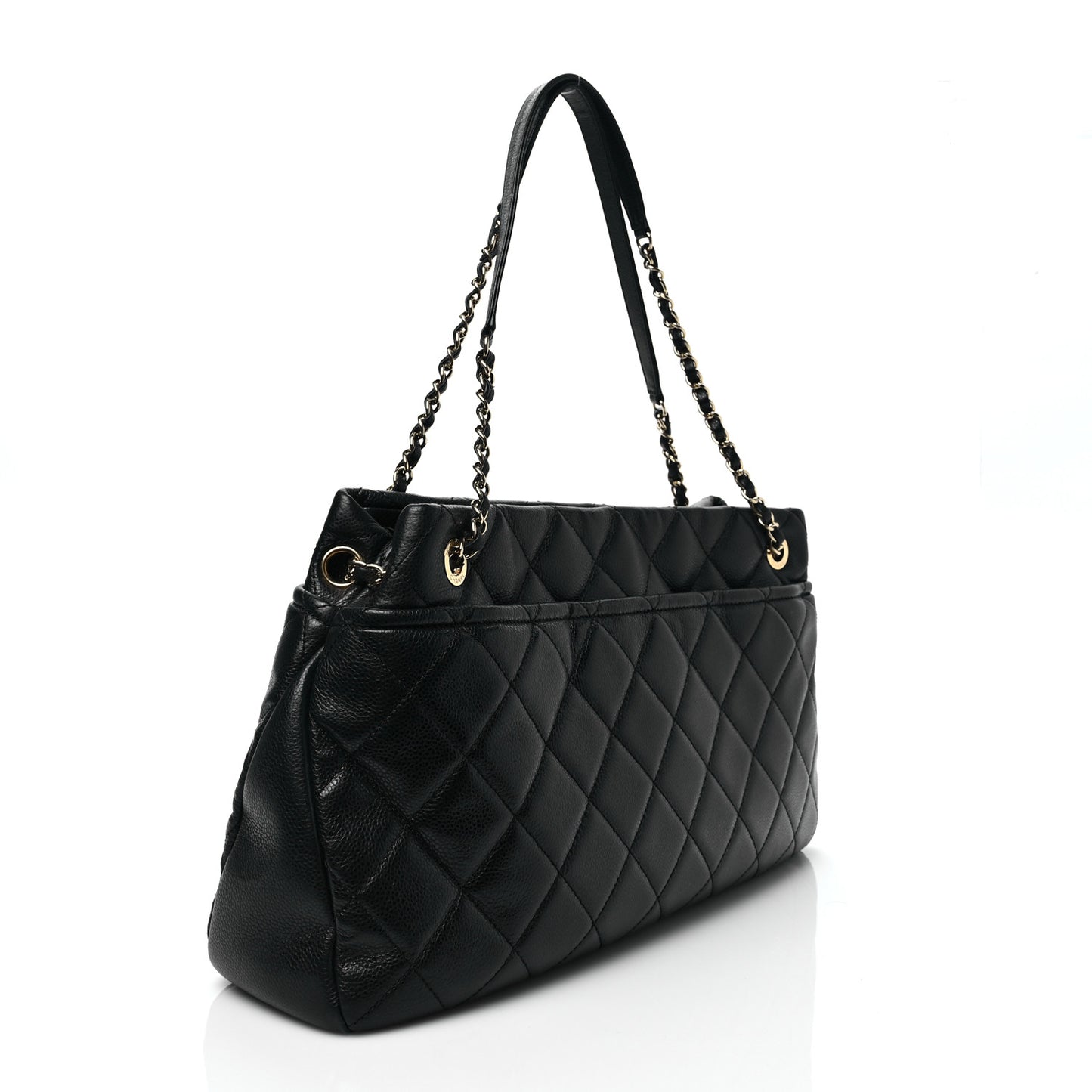 Caviar Quilted CC Timeless Soft Tote Black