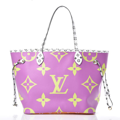 Louis Vuitton Monogram Giant Neverfull MM Pink Lilac 3 of 9