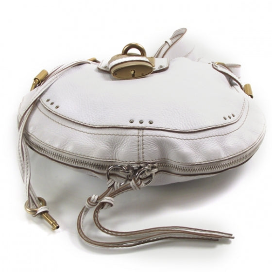 Chloe Leather Paddington Hobo Blanc 4 of 13