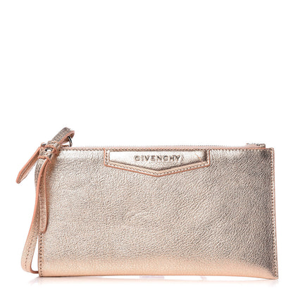 Givenchy Metallic Grained Goatskin Antigona Crossbody Pink 1 of 11