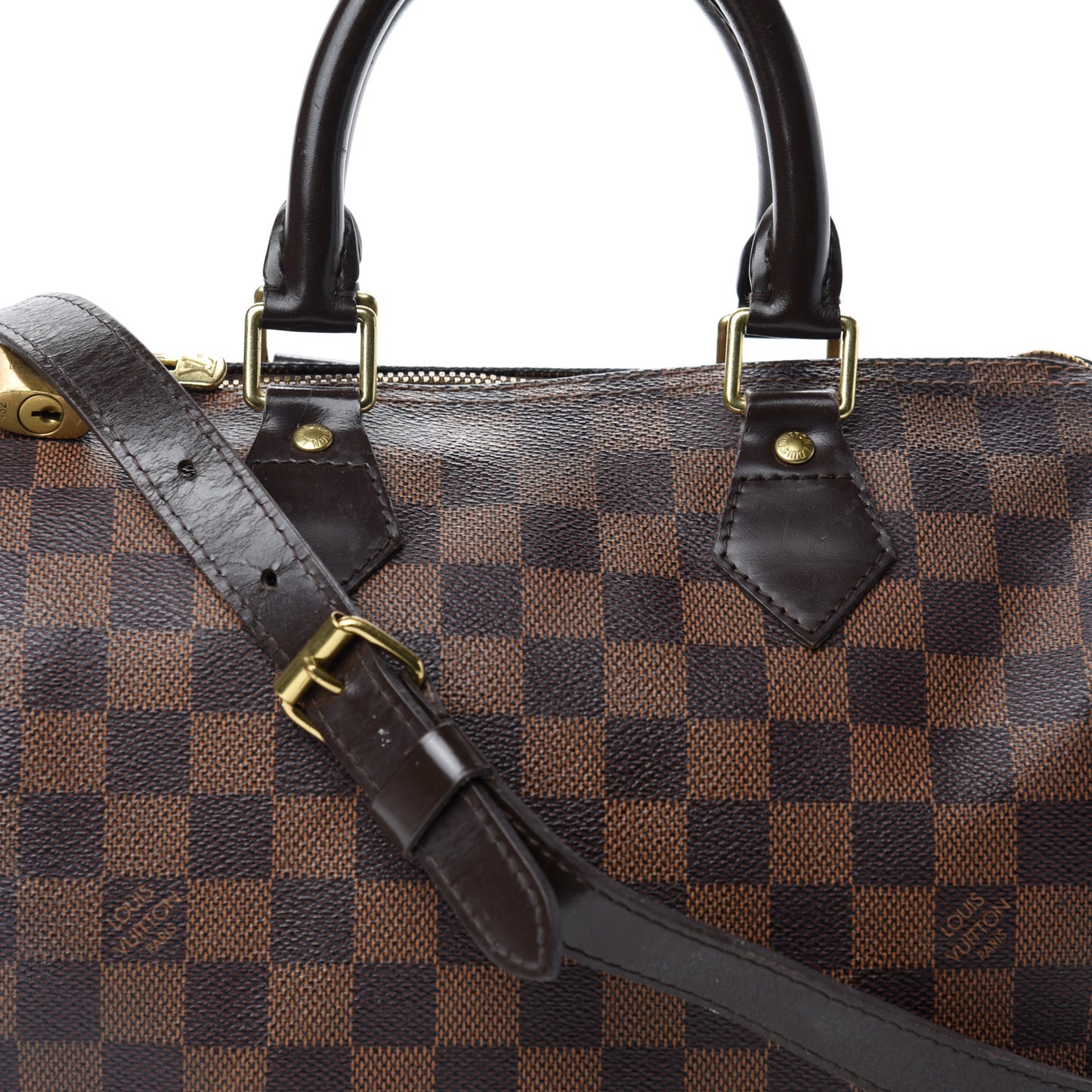 Damier Ebene Speedy Bandouliere 25