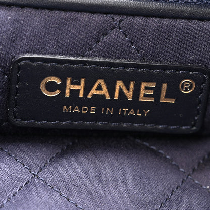 Chanel Shaded Calfskin Quilted Chanel 22 Blue Dark Blue 6 of 11