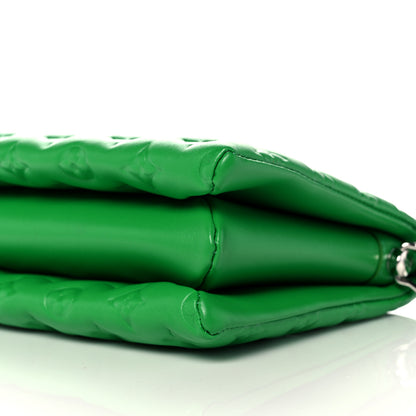 Louis Vuitton Lambskin Embossed Monogram Coussin PM LV Motion Green 10 of 11
