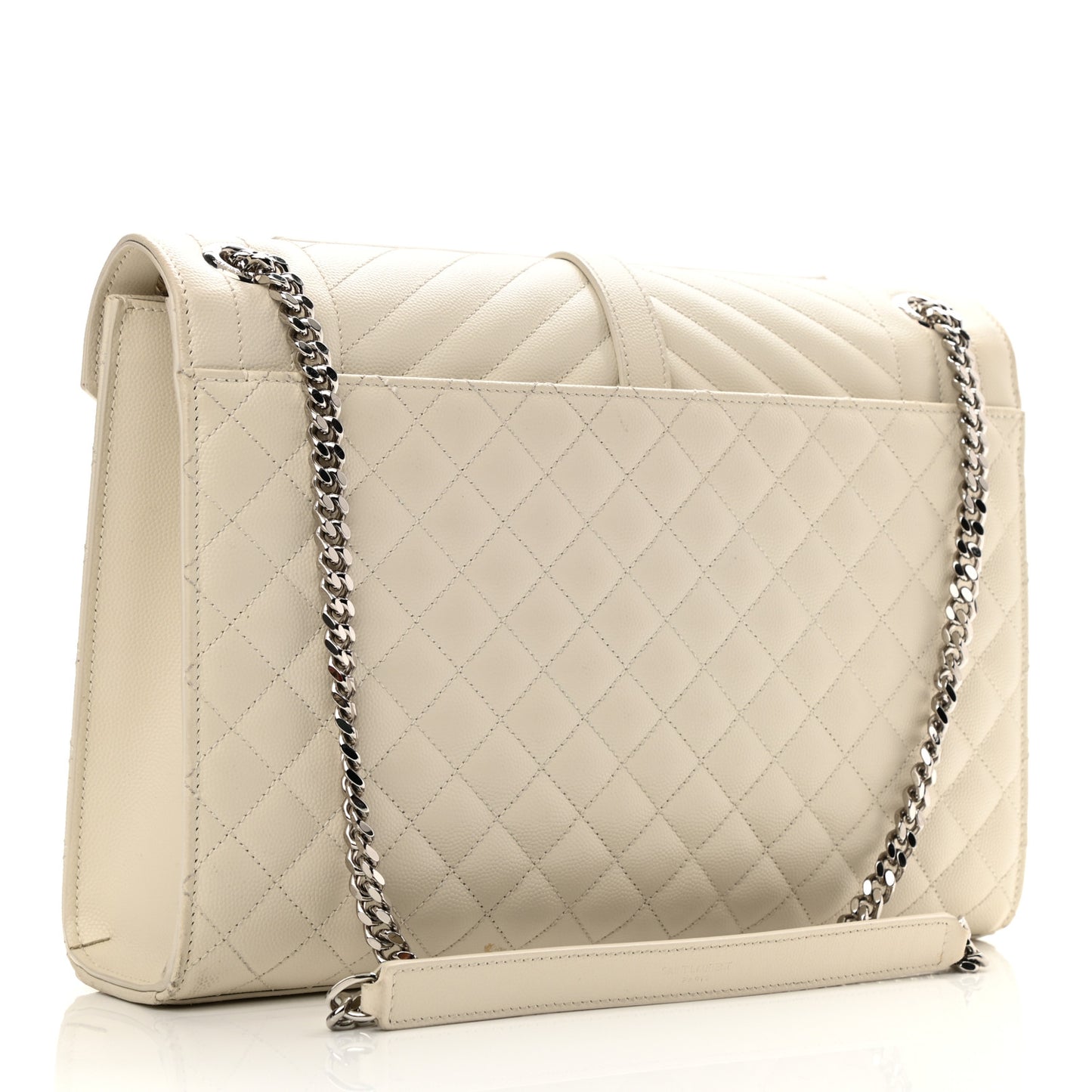 Grain De Poudre Large Tri-Quilt Monogram Satchel Porcellana