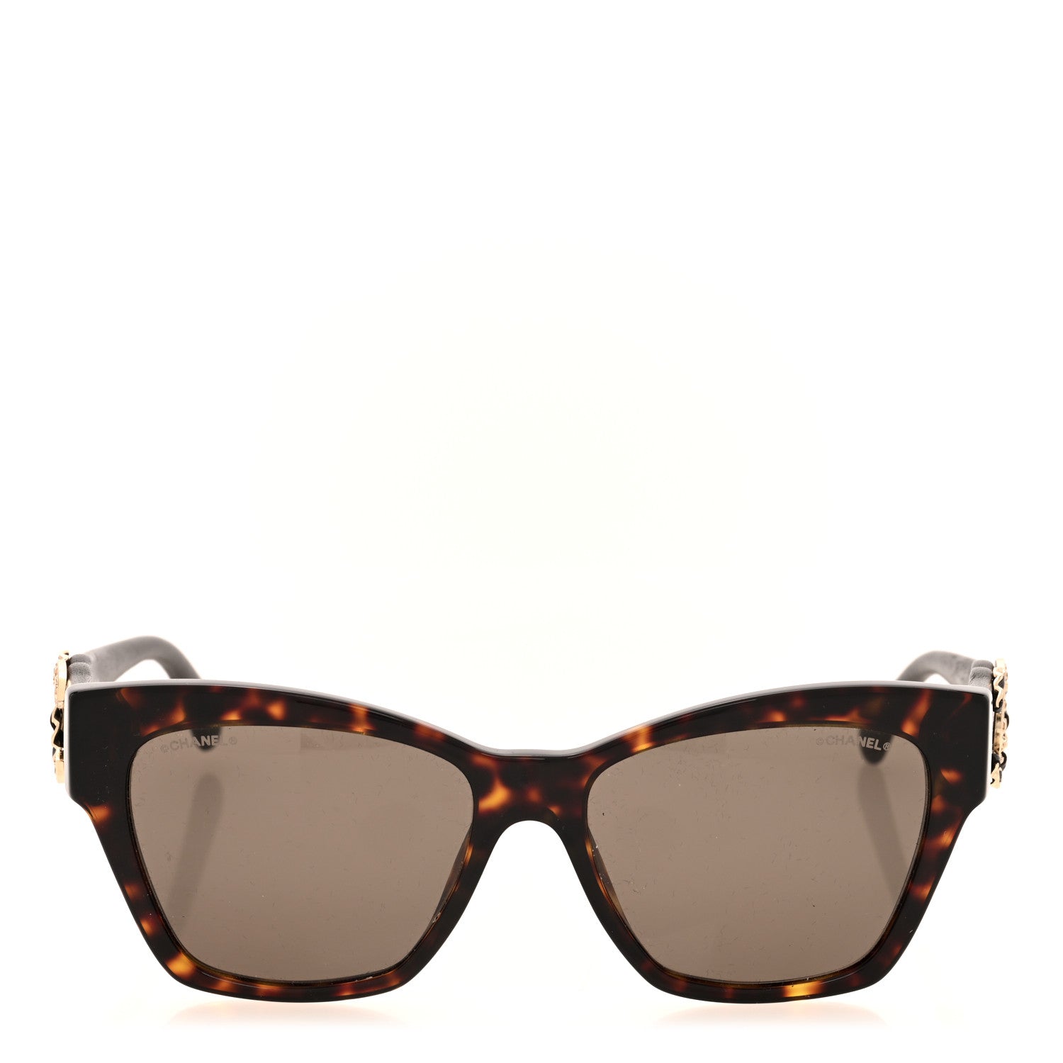 Chanel Acetate Lambskin CC Sunglasses 5456-Q-B Tortoise 2 of 7