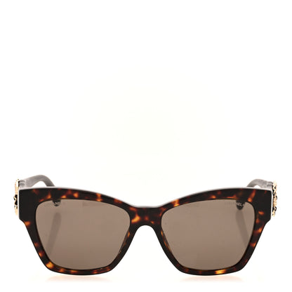 Chanel Acetate Lambskin CC Sunglasses 5456-Q-B Tortoise 2 of 7