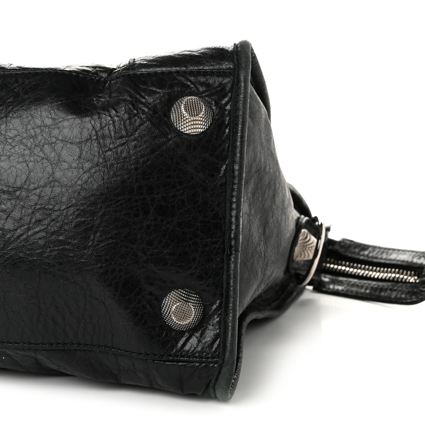 Agneau Giant 21 Silver Hardware Part Time Black
