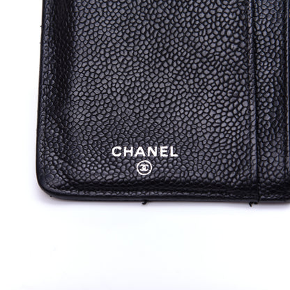 Chanel Caviar Quilted Yen Wallet Black 8 of 13