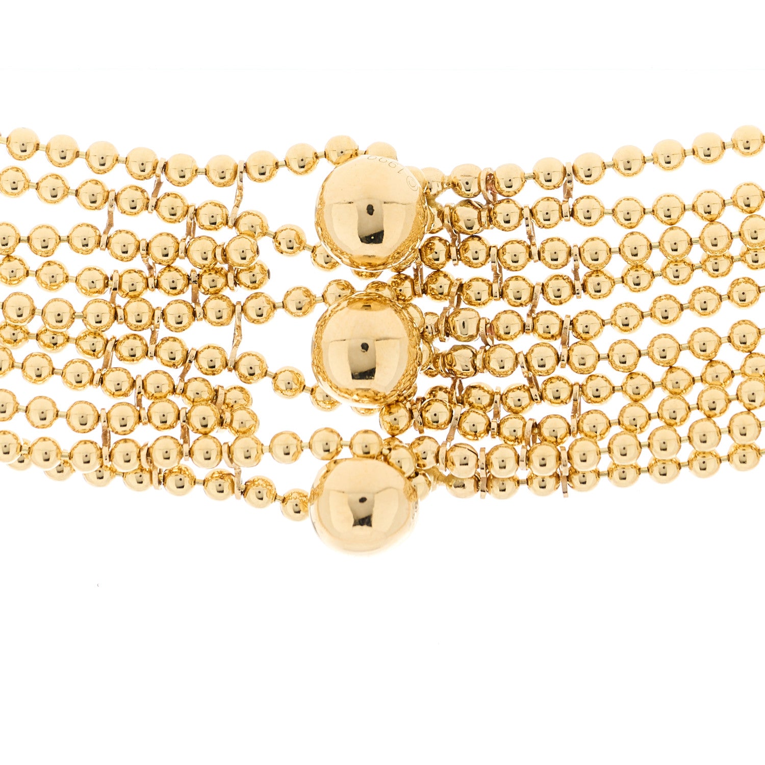 Cartier 18K Yellow Gold Draperie de Decollete Bib 10 Strand Necklace 3 of 8
