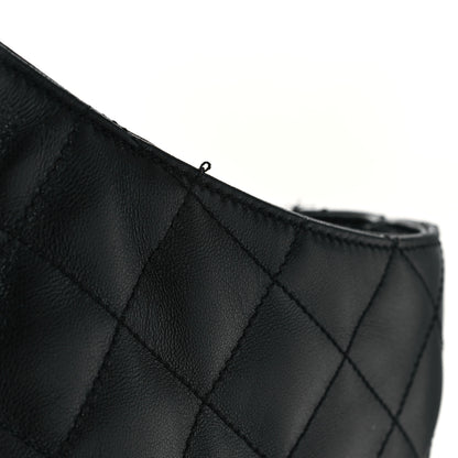 Saint Laurent Lambskin Quilted Maxi Icare Shopping Tote Black 11 of 12