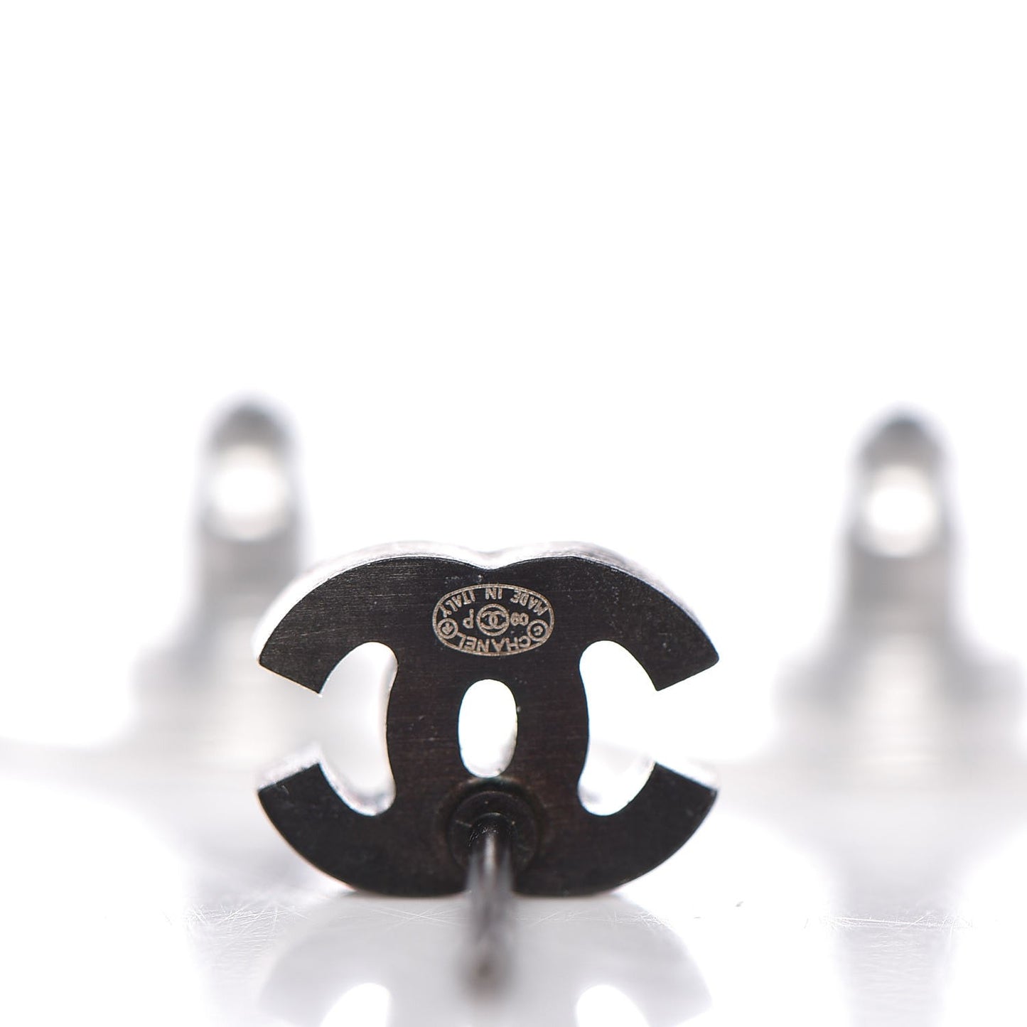 Crystal Mini CC Earrings Black
