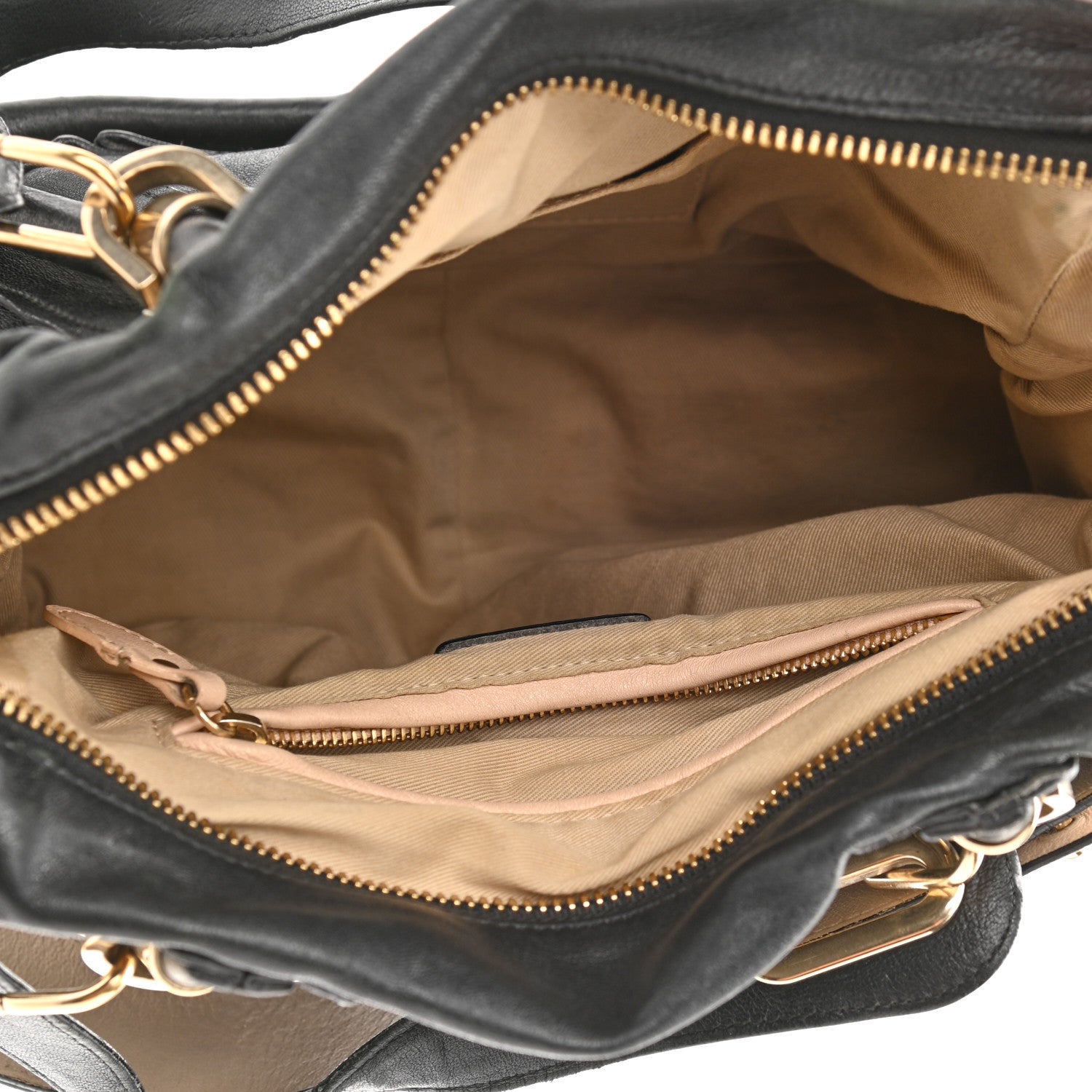 Chloe Calfskin Medium Military Paraty Black 4 of 18