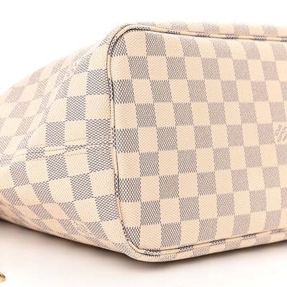 Louis Vuitton Damier Azur Neo Neverfull MM Rose Ballerine 9 of 16