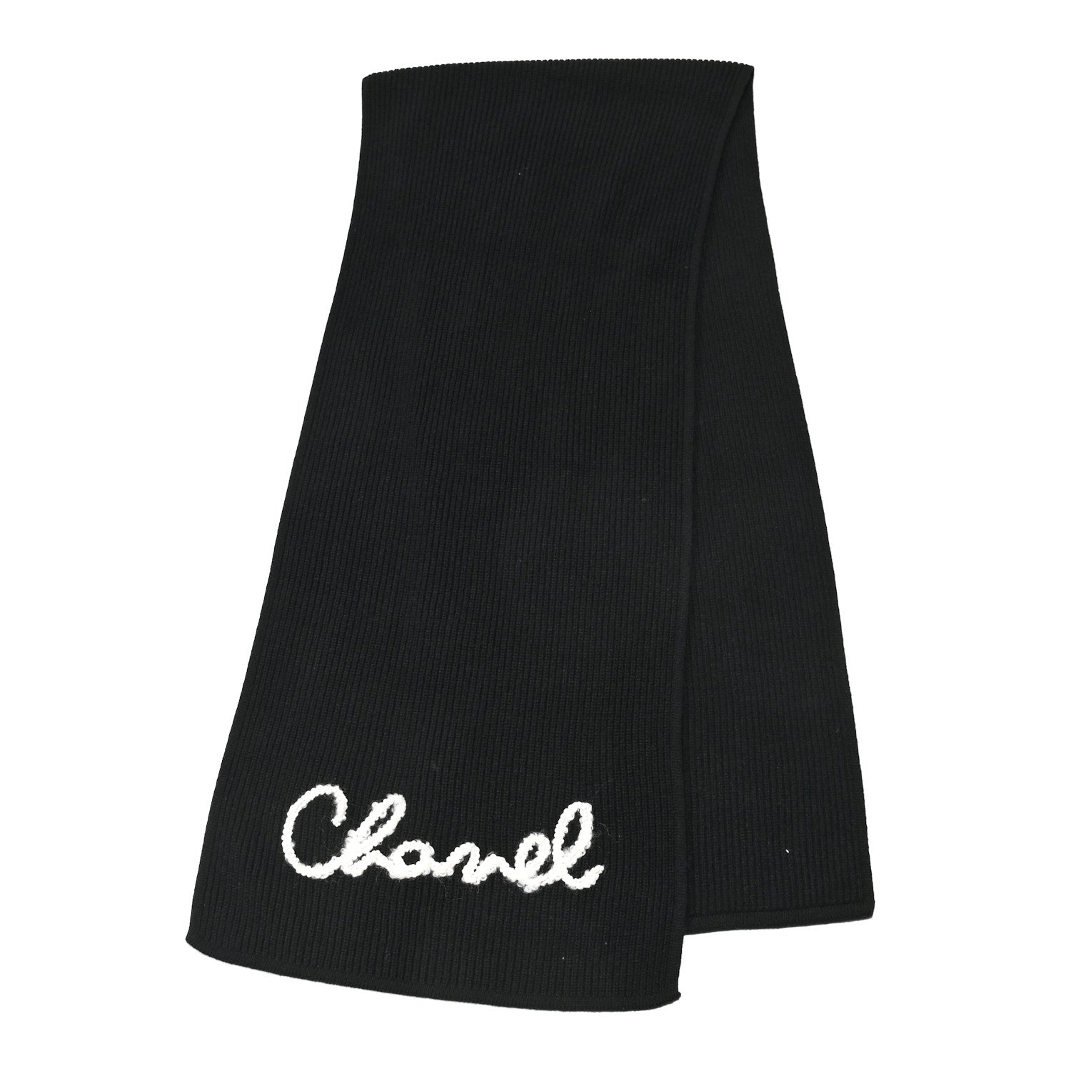 Chanel Cashmere CC Stole Black 2 of 3