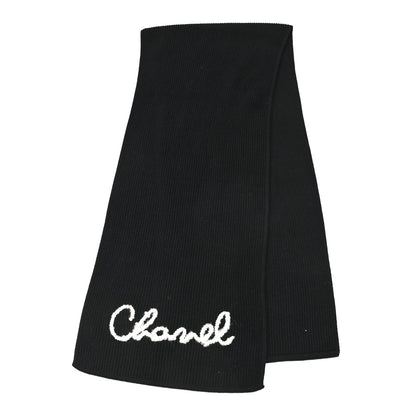 Chanel Cashmere CC Stole Black 2 of 3
