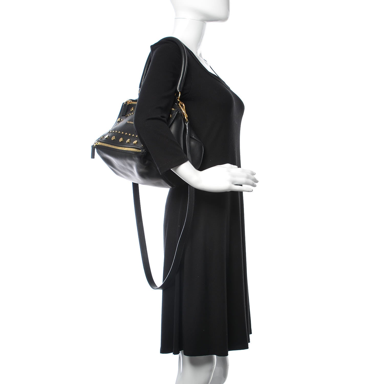 Givenchy Calfskin Studded Small Pandora Black 3 of 10