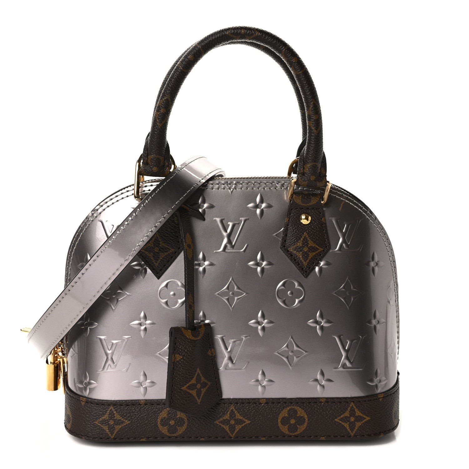 Louis Vuitton Vernis Monogram Alma BB Taupe Metallise 1 of 8