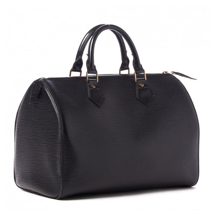 Louis Vuitton Epi Speedy 30 Black 2 of 11