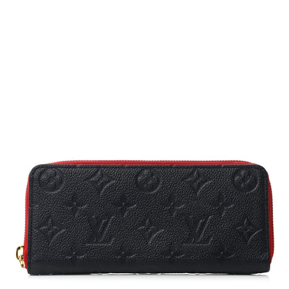 Louis Vuitton Empreinte Blooming Flowers Clemence Wallet Marine Rouge 1 of 7