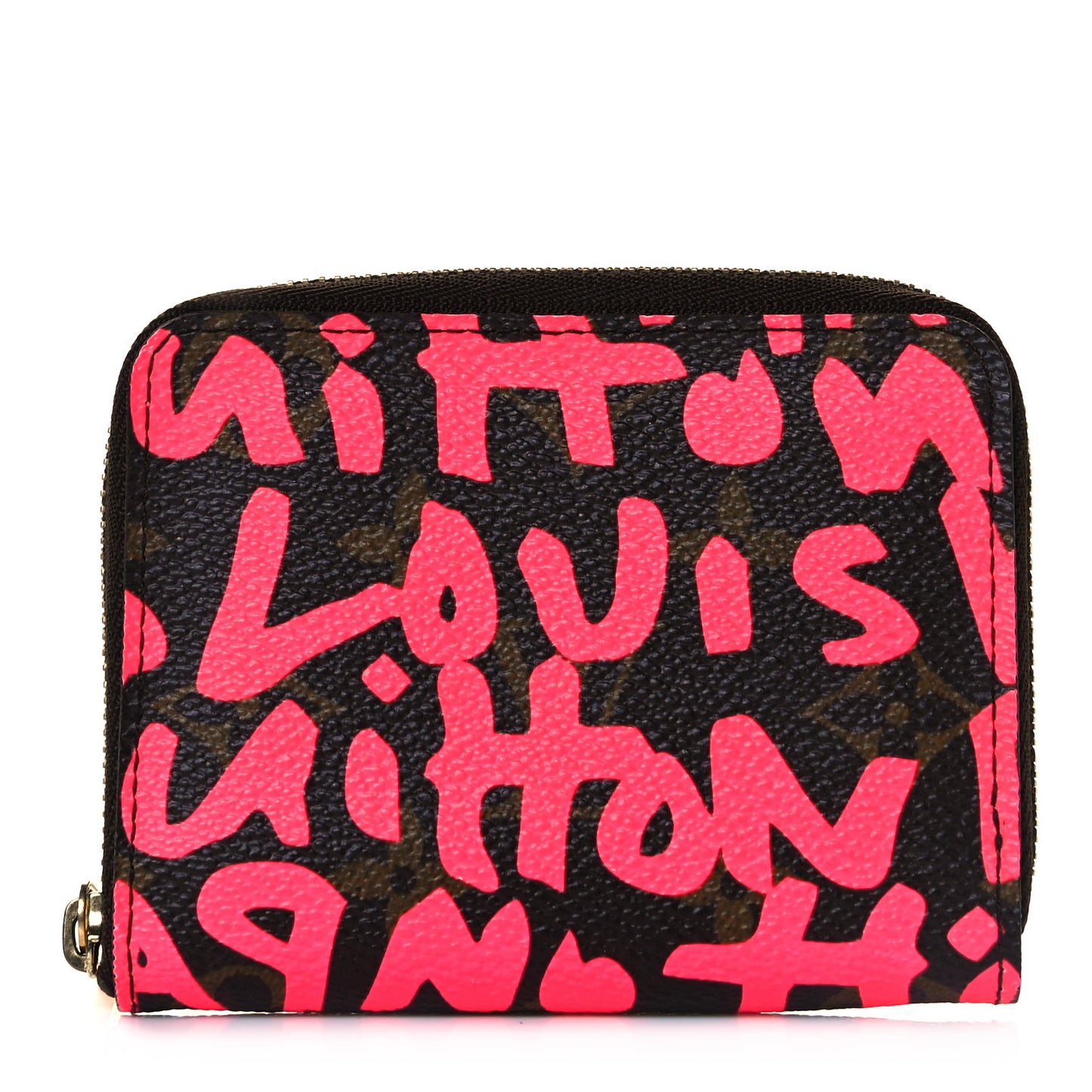 Monogram Graffiti Zippy Coin Purse Fuchsia