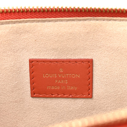 Louis Vuitton Lambskin Embossed Monogram Coussin PM Terracotta Brown 8 of 11