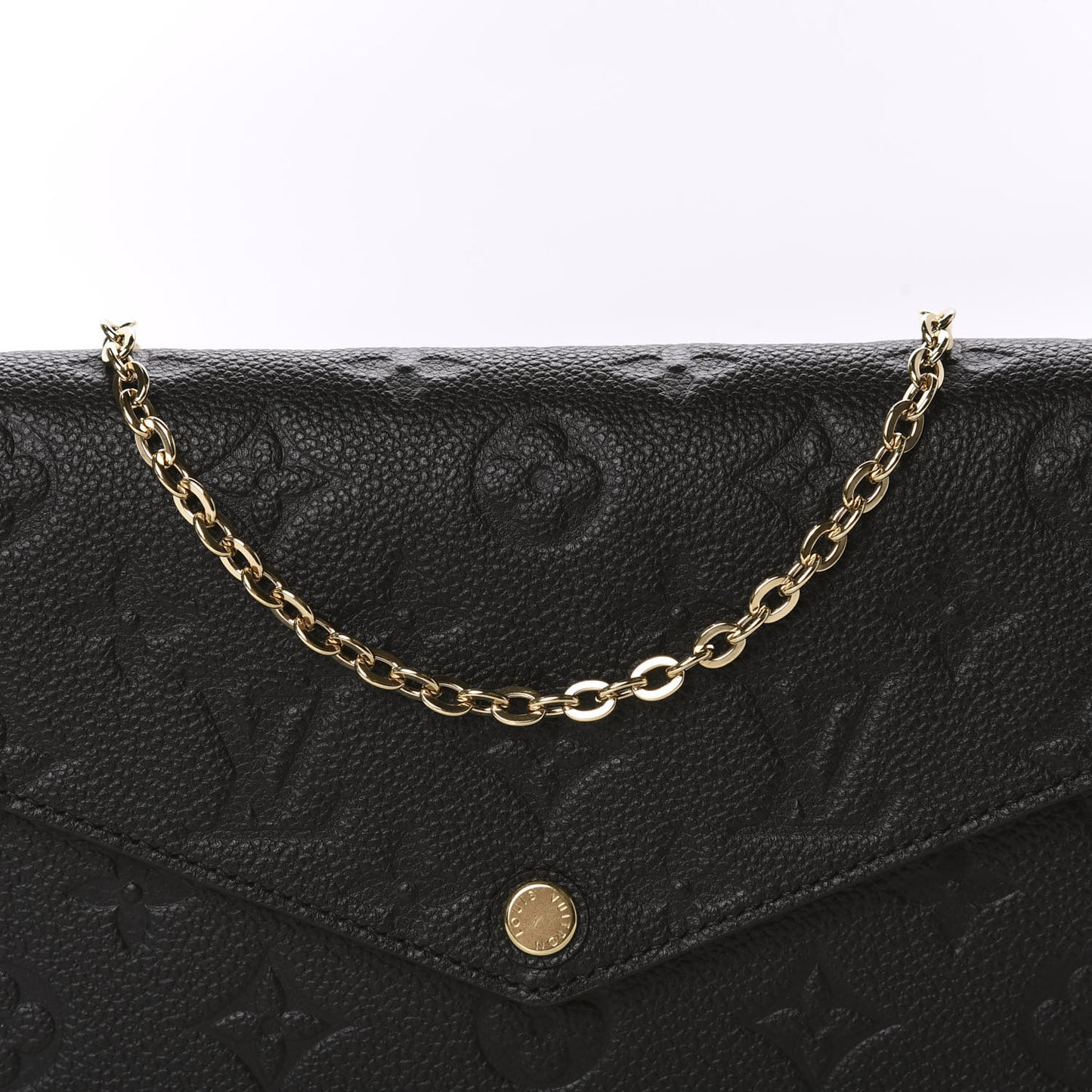 Empreinte Pochette Felicie Chain Wallet Black