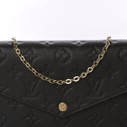 Louis Vuitton Empreinte Pochette Felicie Chain Wallet Black 11 of 11