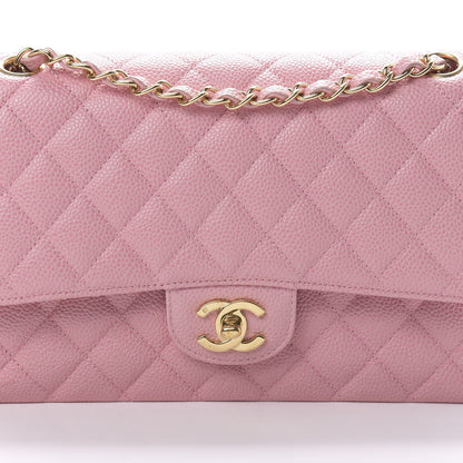 Chanel Caviar Quilted Medium Double Flap Pink 8 of 12