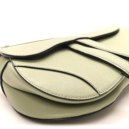 Christian Dior Grained Calfskin Mini Saddle Bag Sage Green 7 of 8