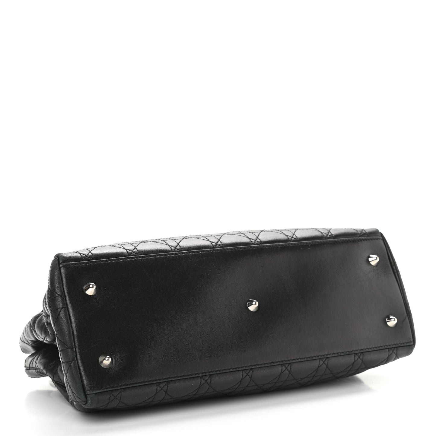Lambskin Cannage Soft East West Tote Black