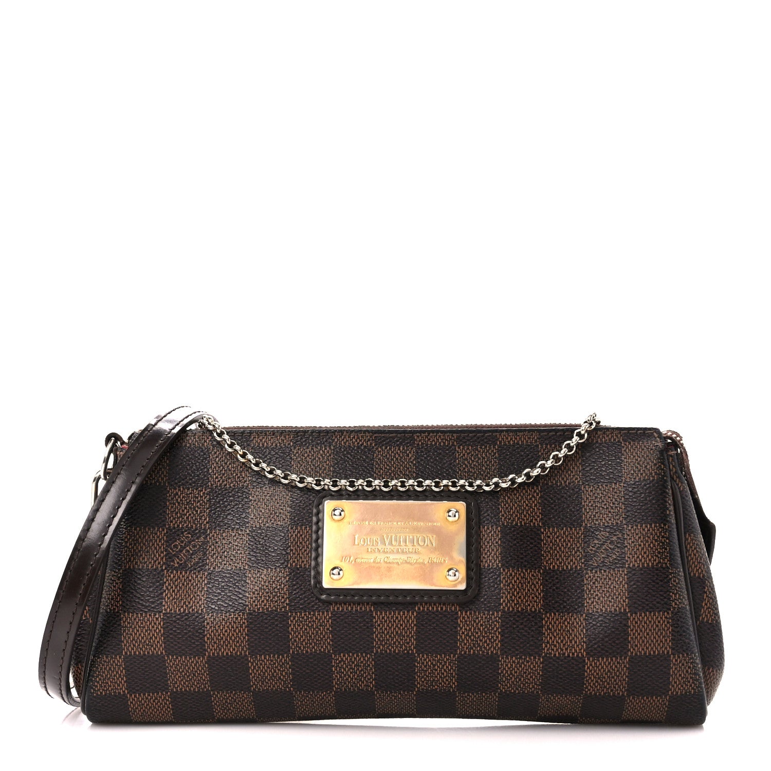 Louis Vuitton Damier Ebene Eva Clutch 1 of 10