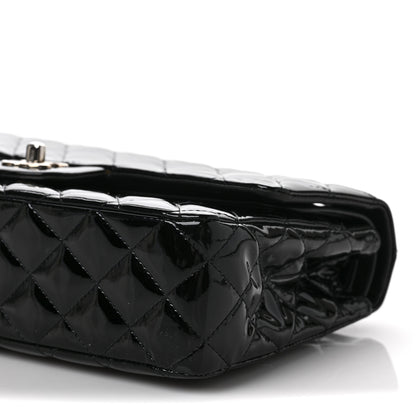 Chanel Patent Quilted Medium Double Flap Black 9 of 10