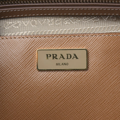 Prada Saffiano Large Galleria Double Zip Tote Caramel 6 of 11