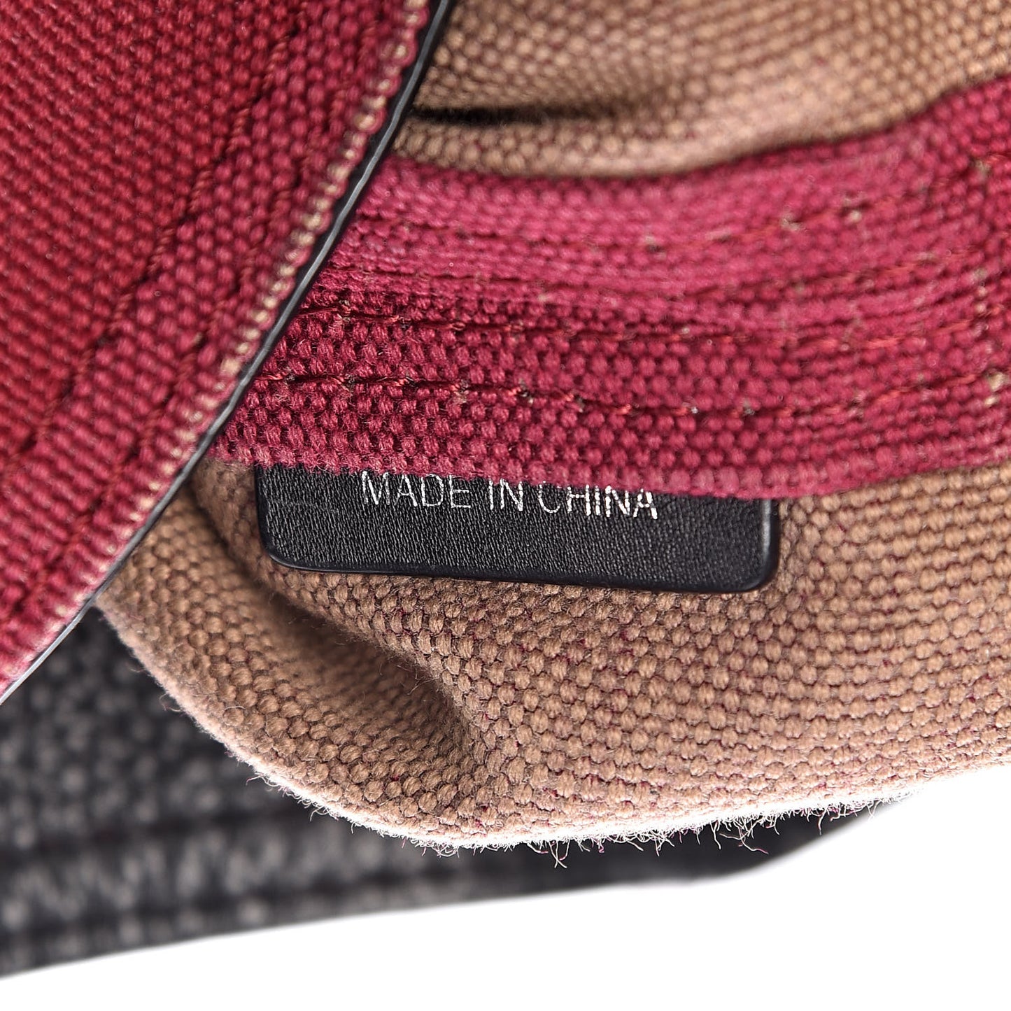 Overdyed Canvas Mega Check Mini Ashby Tassel Crossbody Deep Plum