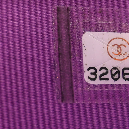 Chanel Caviar Quilted Compact Flap Wallet Purple 7 of 10