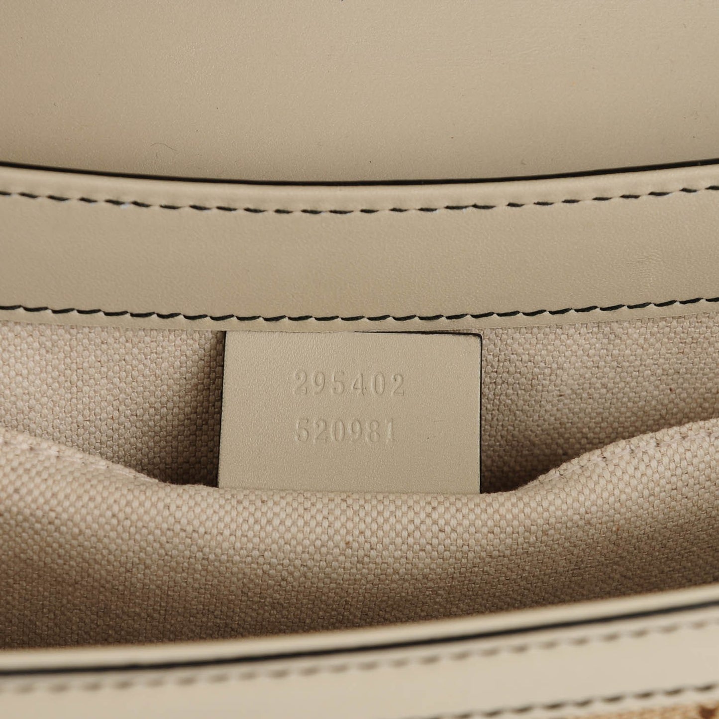 Monogram Margaux Calfskin Medium Emily Chain Shoulder Bag Beige Ebony Mystic White
